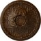 Ekena Millwork Tristan Ceiling Medallion (Fits Canopies up to 6 1/4"), 32 3/8"OD x 3 1/2"P, Root Beer Crackle CM32TNRBC - alternate 1